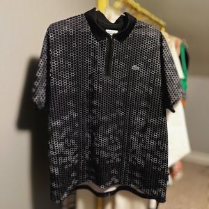 Honeycomb Print Lacoste Polo